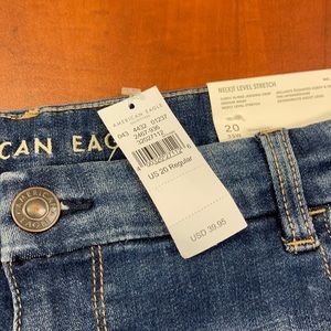 American eagle curvy high rise jagging crop
